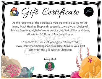 Digital Gift Certificates [from $19-$225]